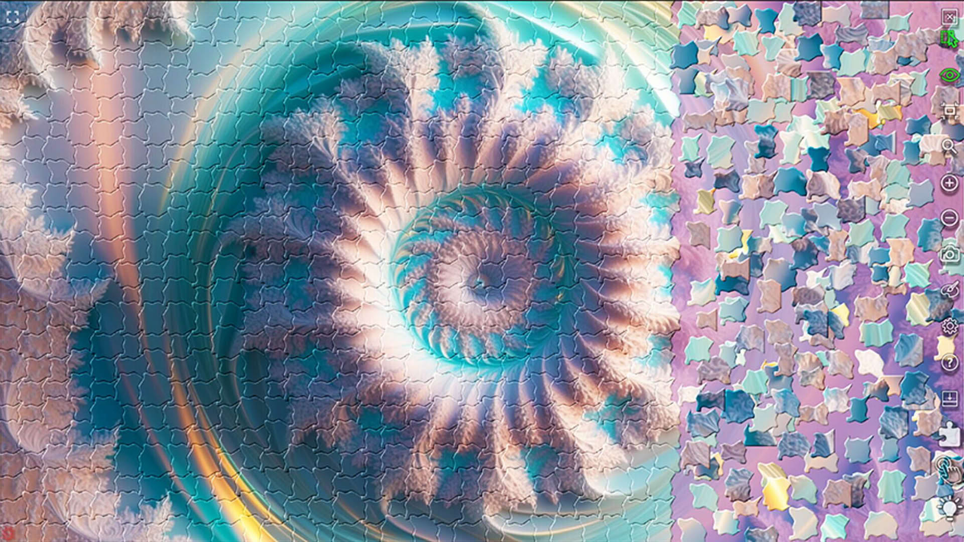 Screenshot for Master of Pieces Jigsaw Puzzle: Mandalas and Fractals