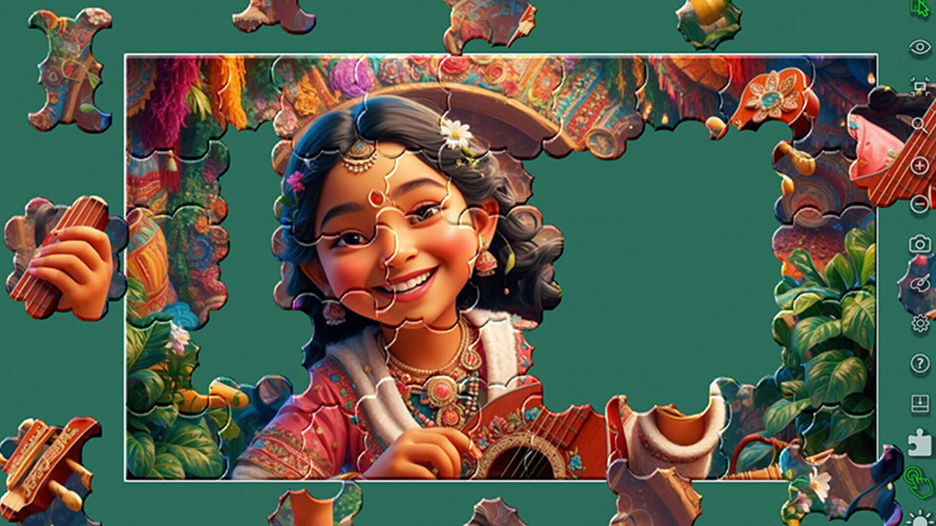 Screenshot for Master of Pieces Jigsaw Puzzle: Dreams of India