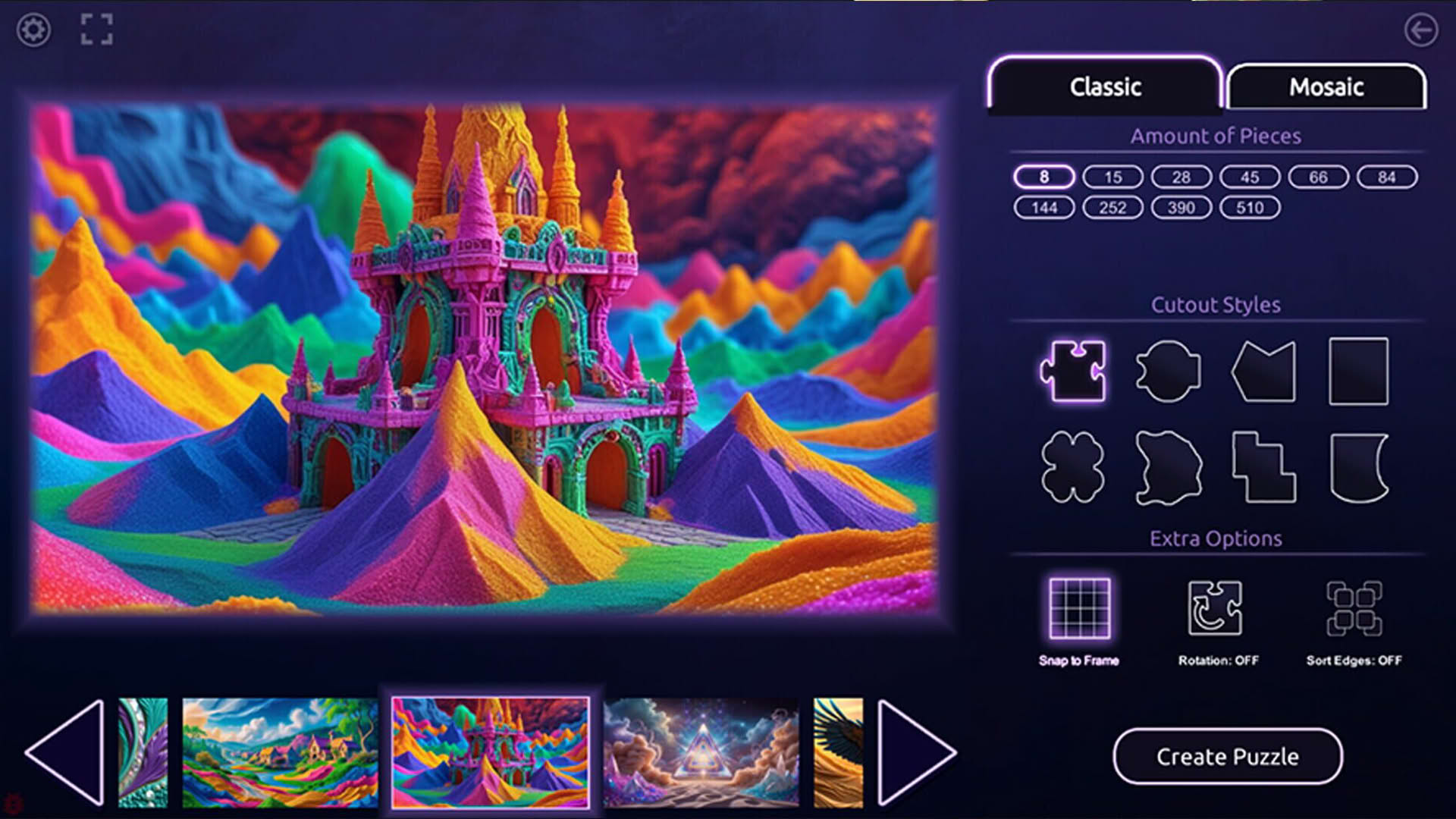 Screenshot for Master of Pieces Jigsaw Puzzle: Sand Art