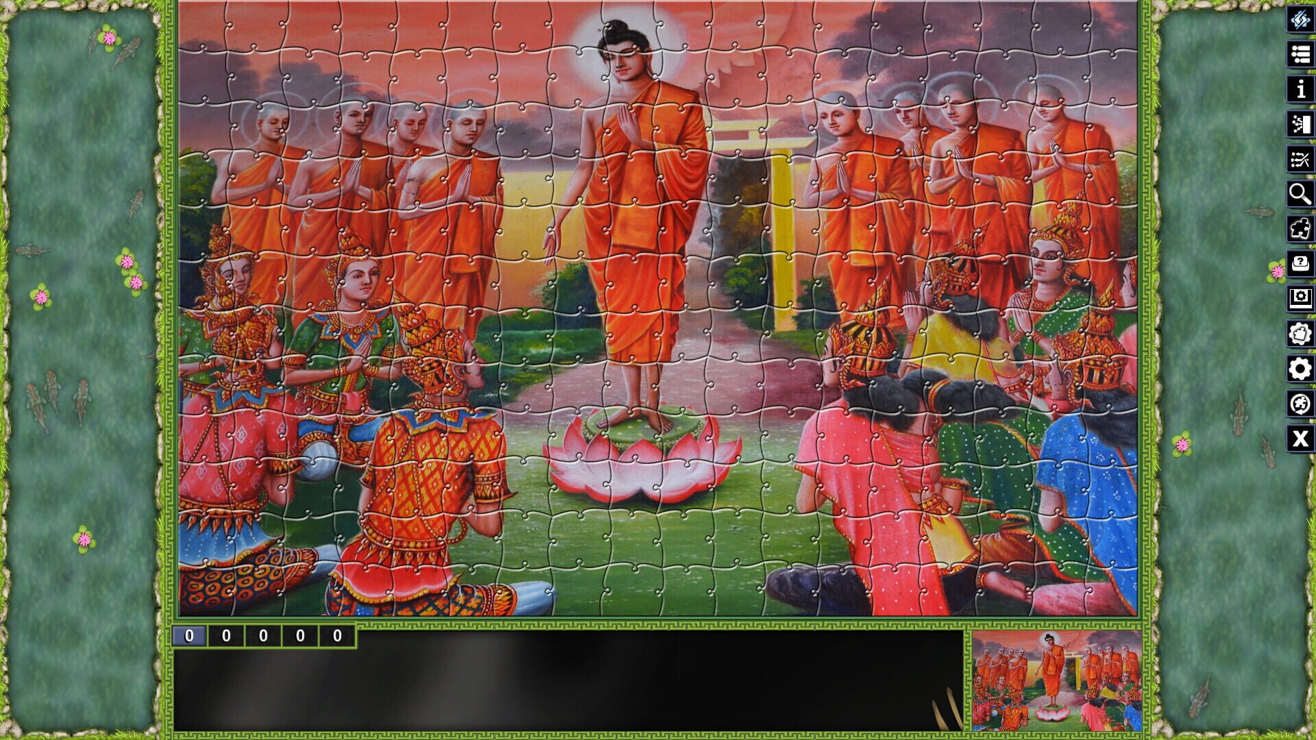 Screenshot for Pixel Puzzles: Illustrations & Anime - Jigsaw Pack: Thai Paintings
