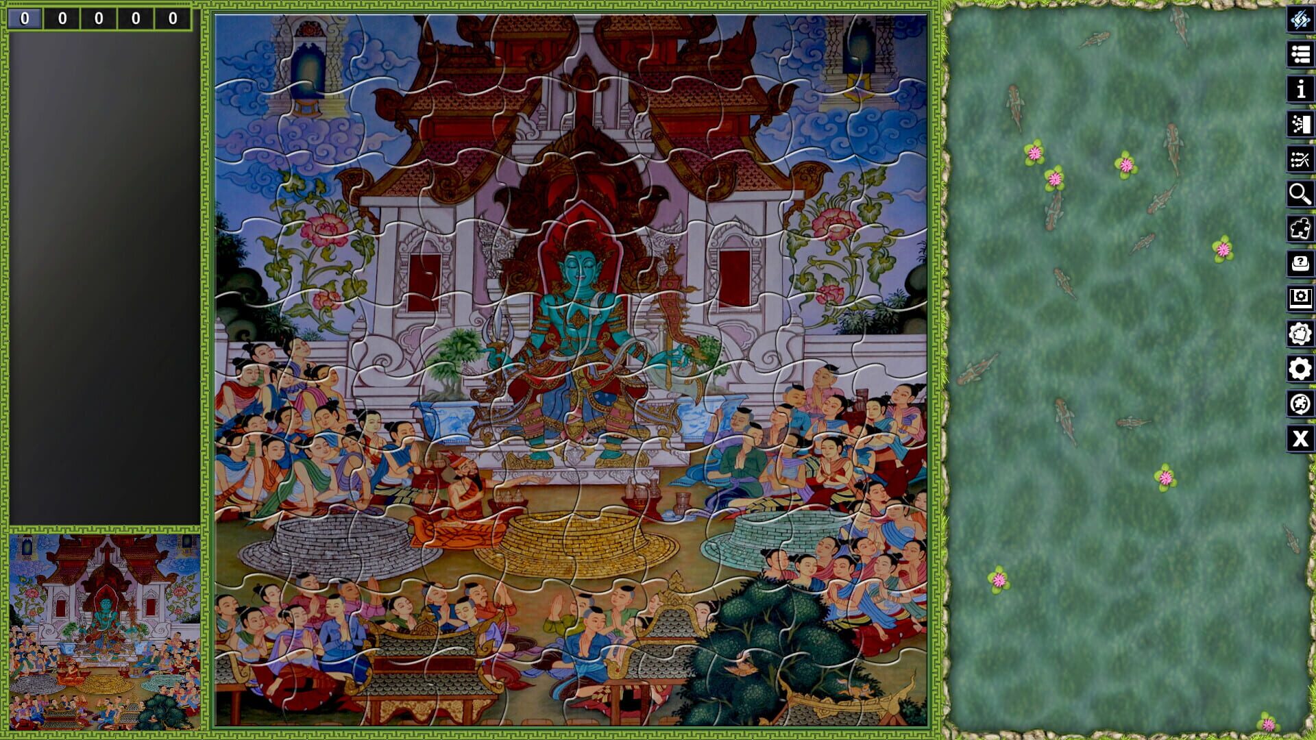 Screenshot for Pixel Puzzles: Illustrations & Anime - Jigsaw Pack: Thai Paintings