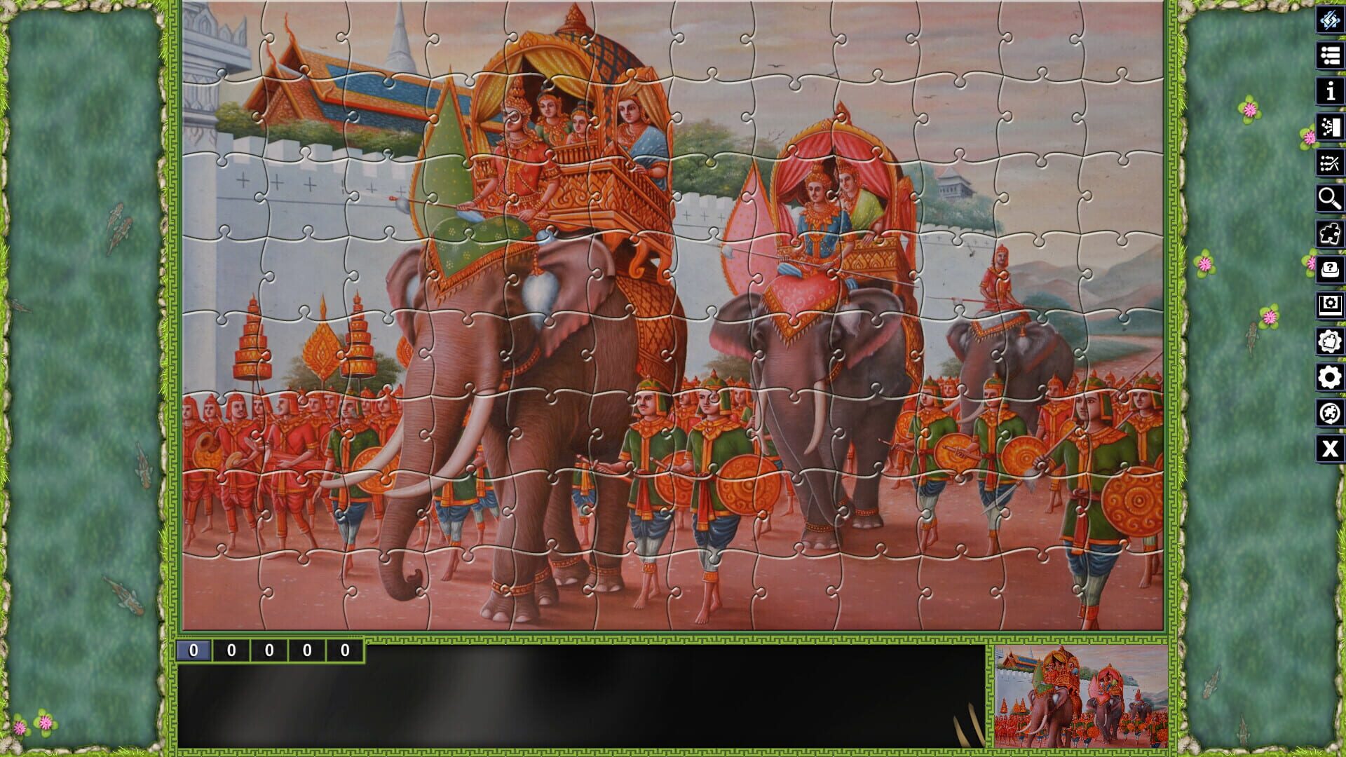 Screenshot for Pixel Puzzles: Illustrations & Anime - Jigsaw Pack: Thai Paintings