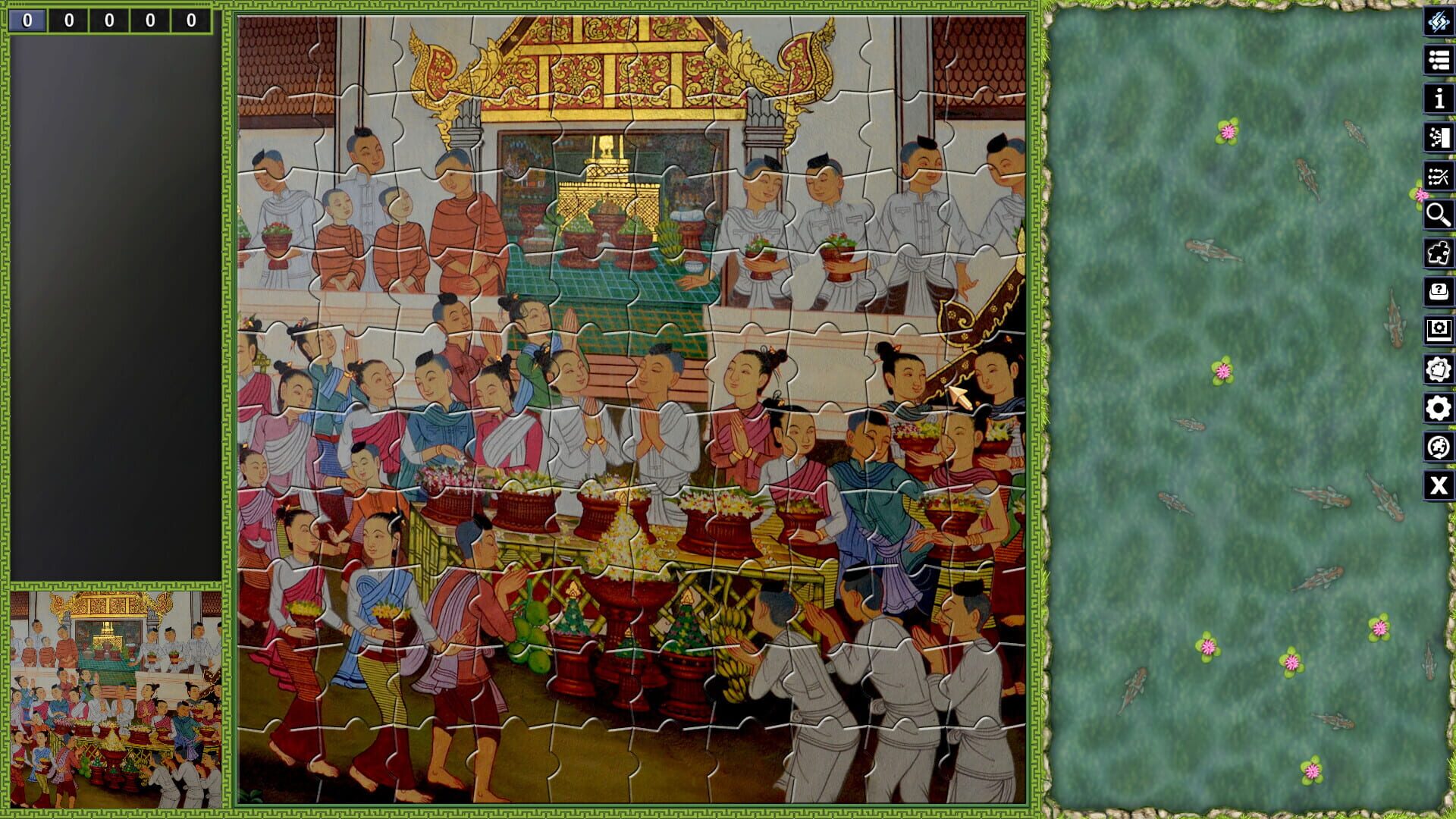 Screenshot for Pixel Puzzles: Illustrations & Anime - Jigsaw Pack: Thai Paintings