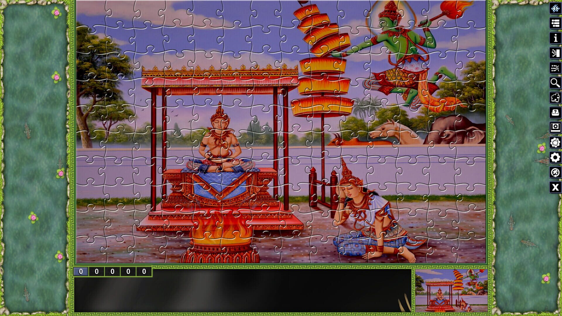 Screenshot for Pixel Puzzles: Illustrations & Anime - Jigsaw Pack: Thai Paintings