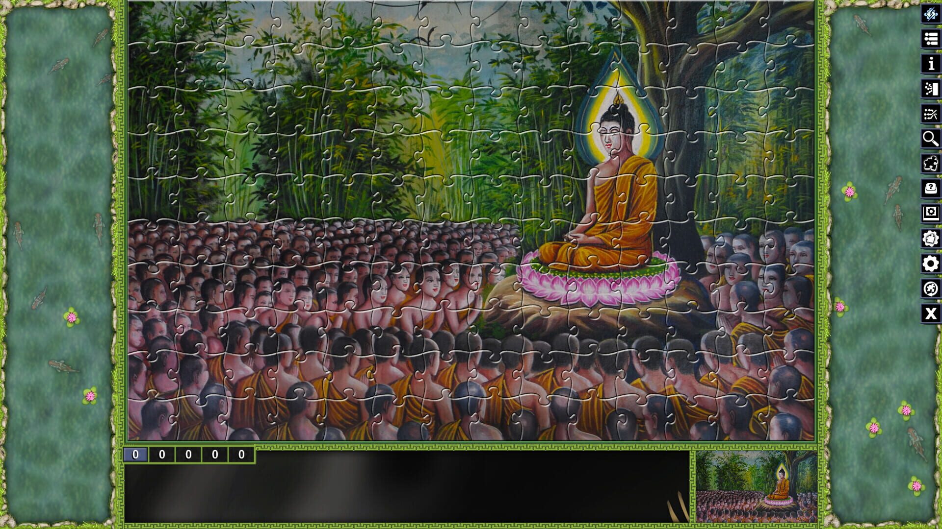 Screenshot for Pixel Puzzles: Illustrations & Anime - Jigsaw Pack: Thai Paintings