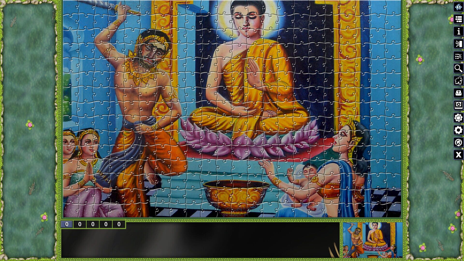 Screenshot for Pixel Puzzles: Illustrations & Anime - Jigsaw Pack: Thai Paintings