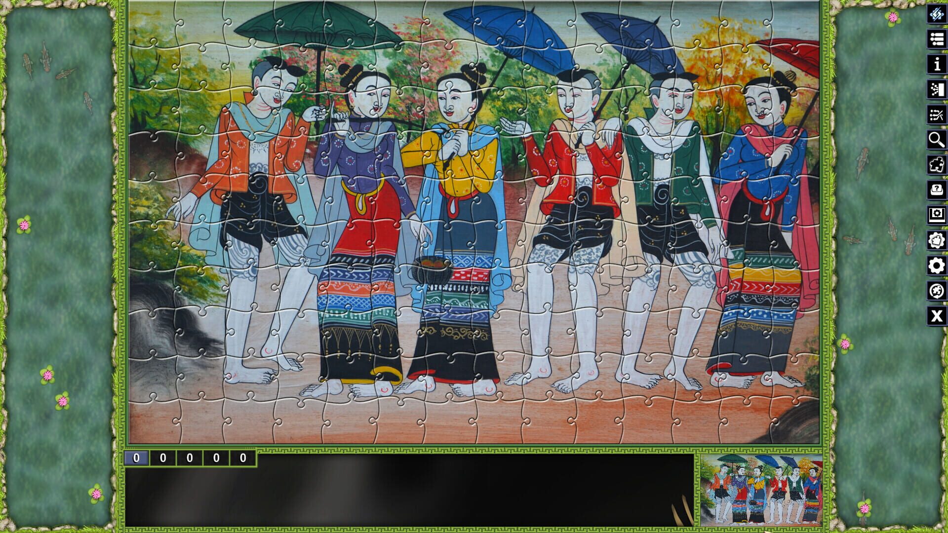 Screenshot for Pixel Puzzles: Illustrations & Anime - Jigsaw Pack: Thai Paintings
