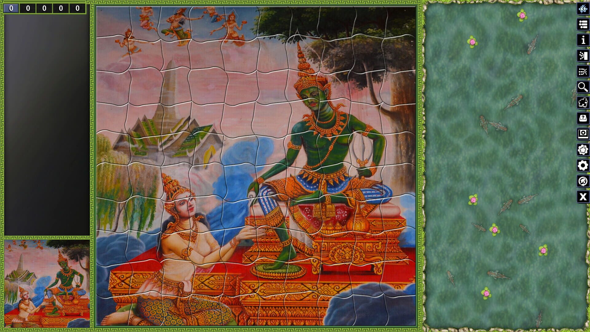 Screenshot for Pixel Puzzles: Illustrations & Anime - Jigsaw Pack: Thai Paintings
