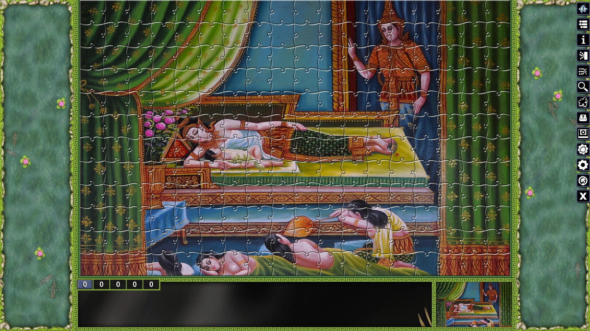 Screenshot for Pixel Puzzles: Illustrations & Anime - Jigsaw Pack: Thai Paintings