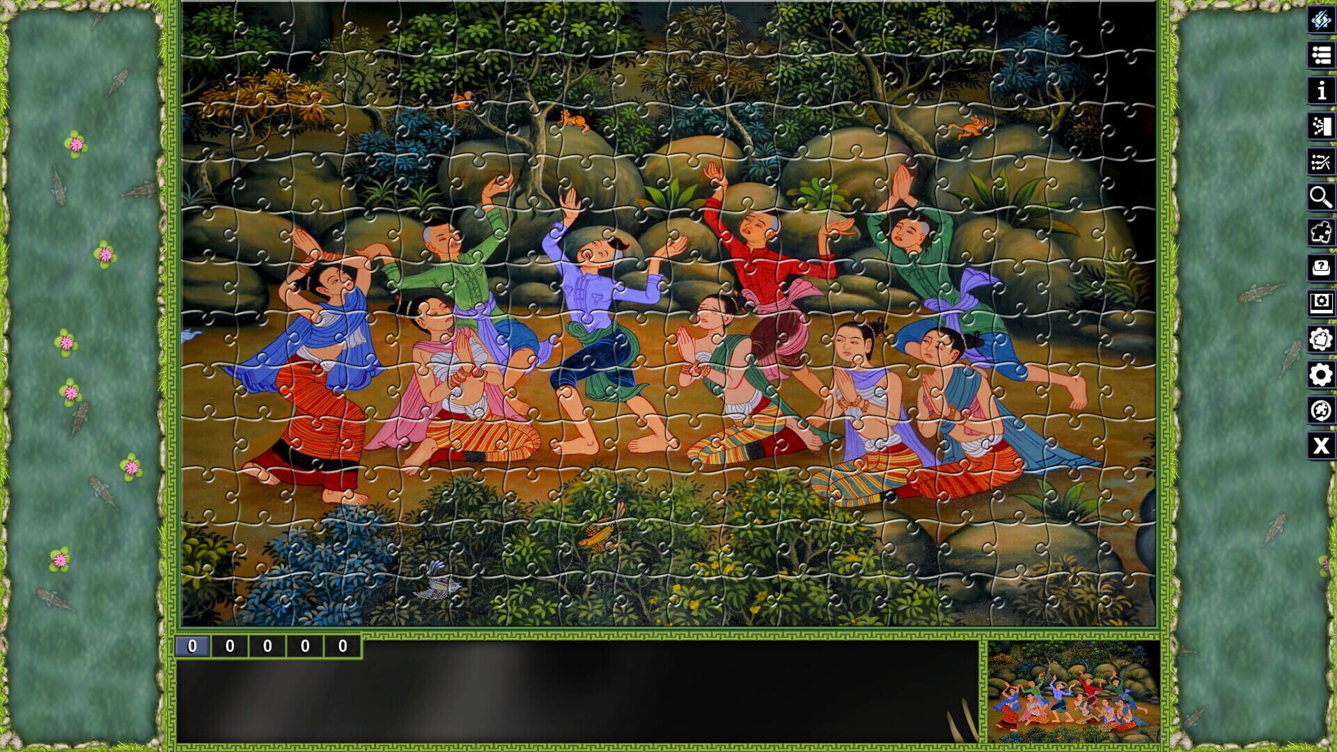 Screenshot for Pixel Puzzles: Illustrations & Anime - Jigsaw Pack: Thai Paintings