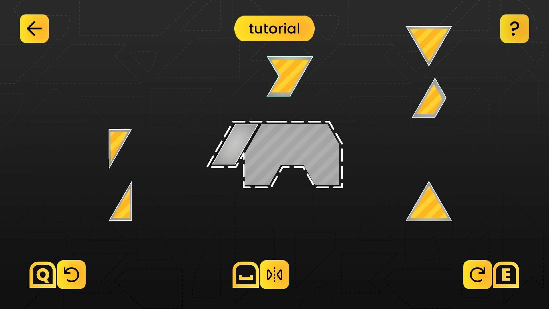 Screenshot for Tangram Collection: Rabbit Puzzle Pack
