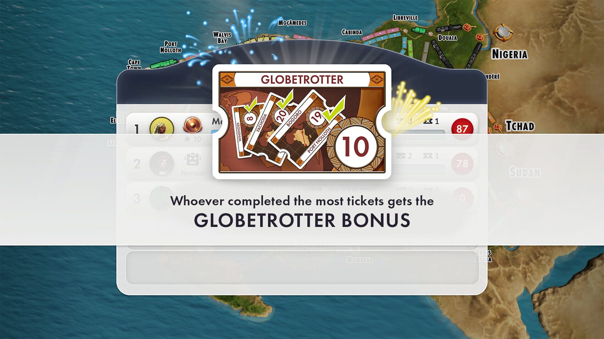 Screenshot for Ticket to Ride: Heart of Africa Expansion