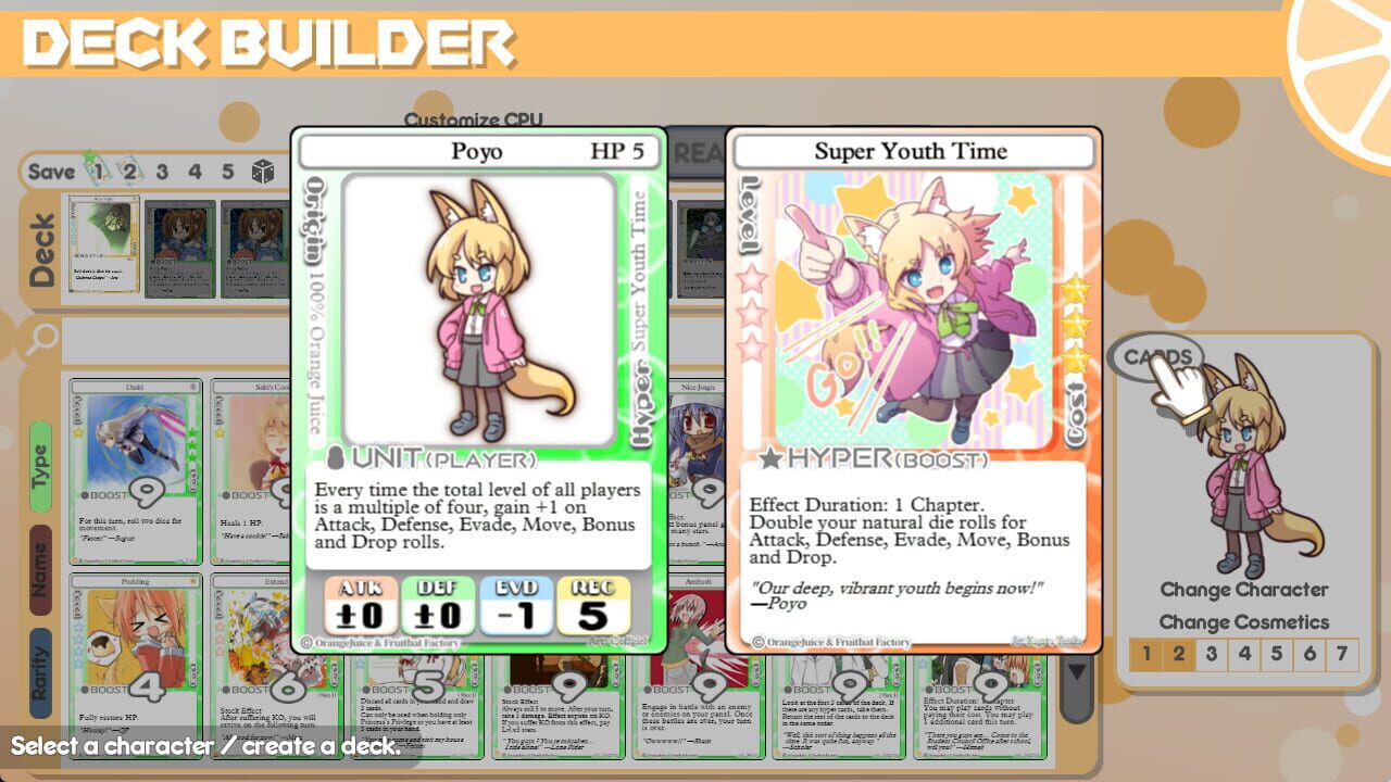 Screenshot for 100% Orange Juice: Poyo & Chuu Character Pack