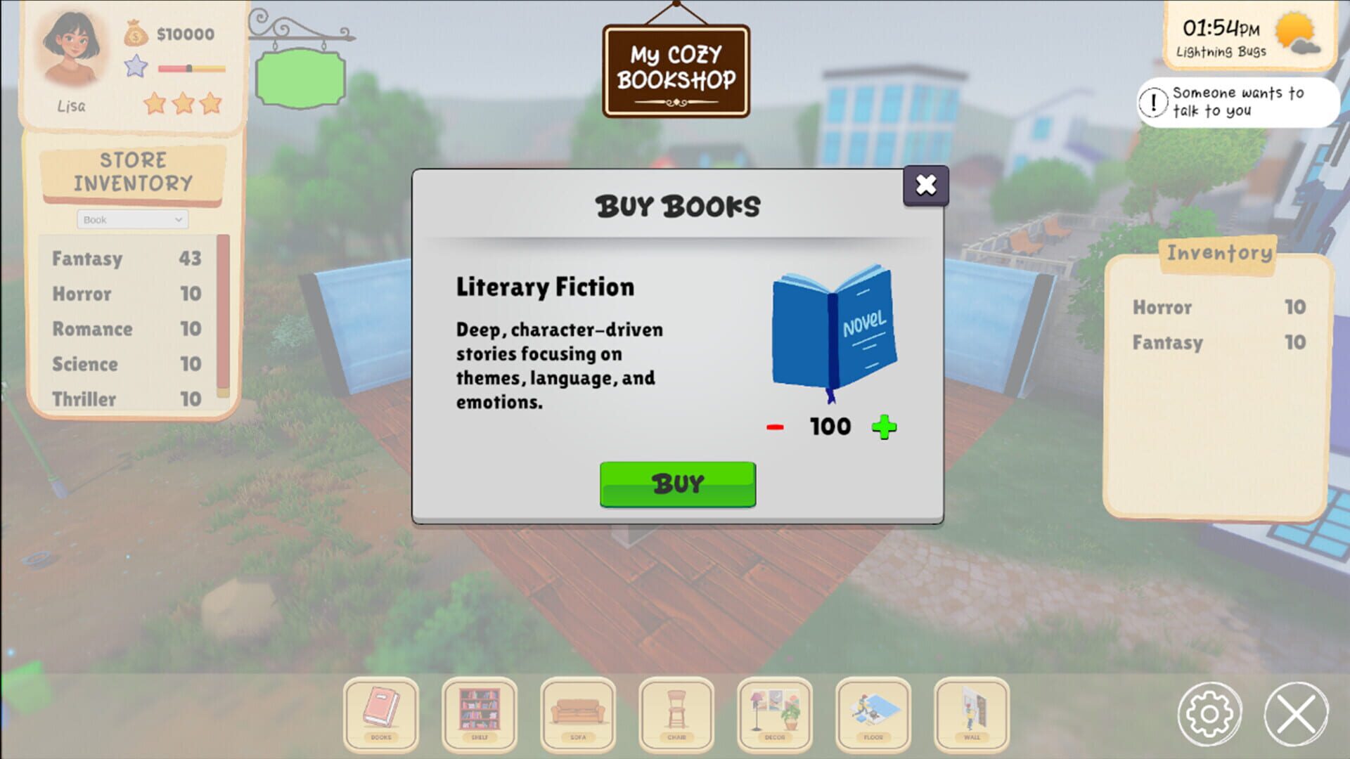 Screenshot for My Bookshop Dreams
