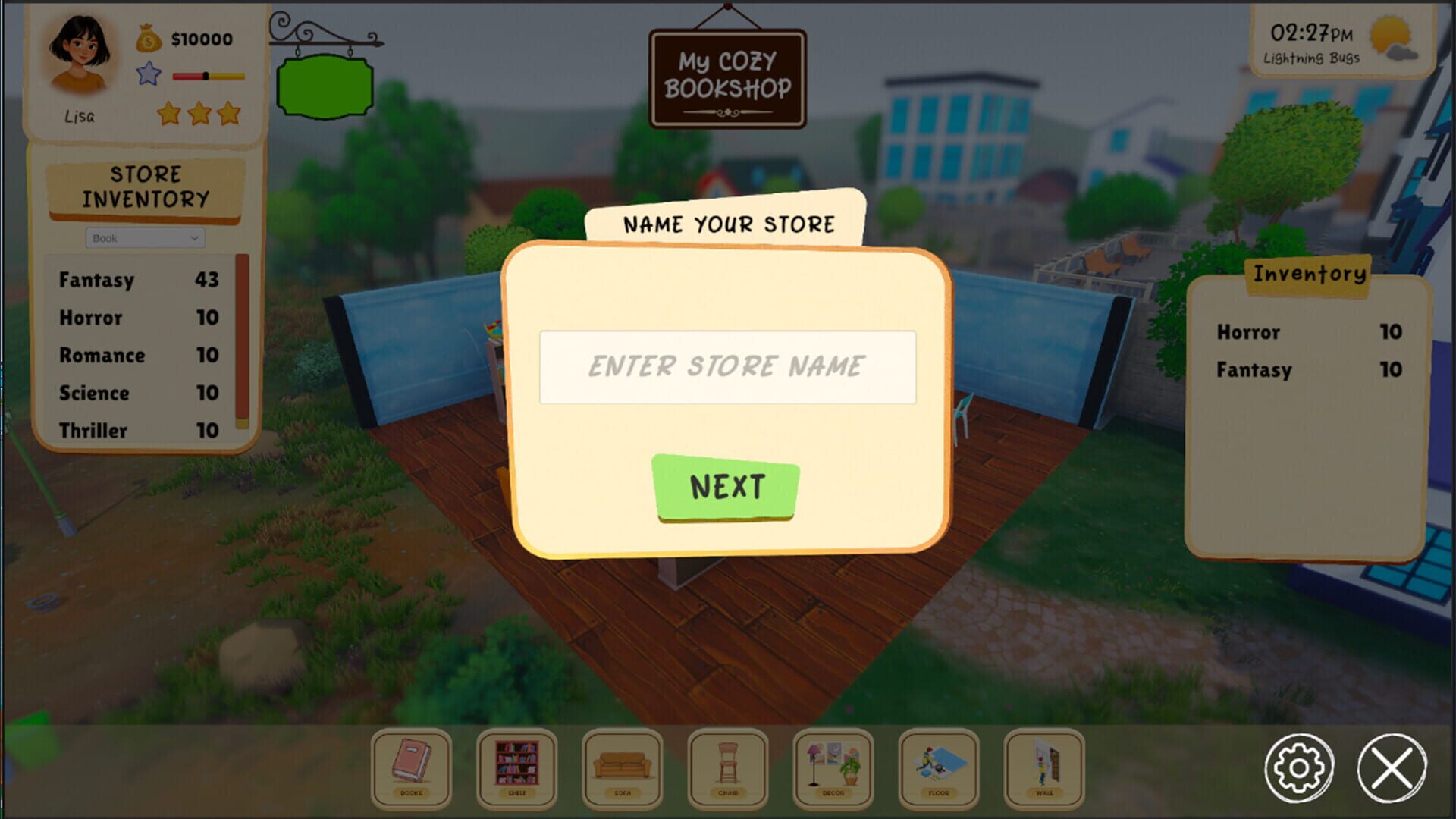 Screenshot for My Bookshop Dreams