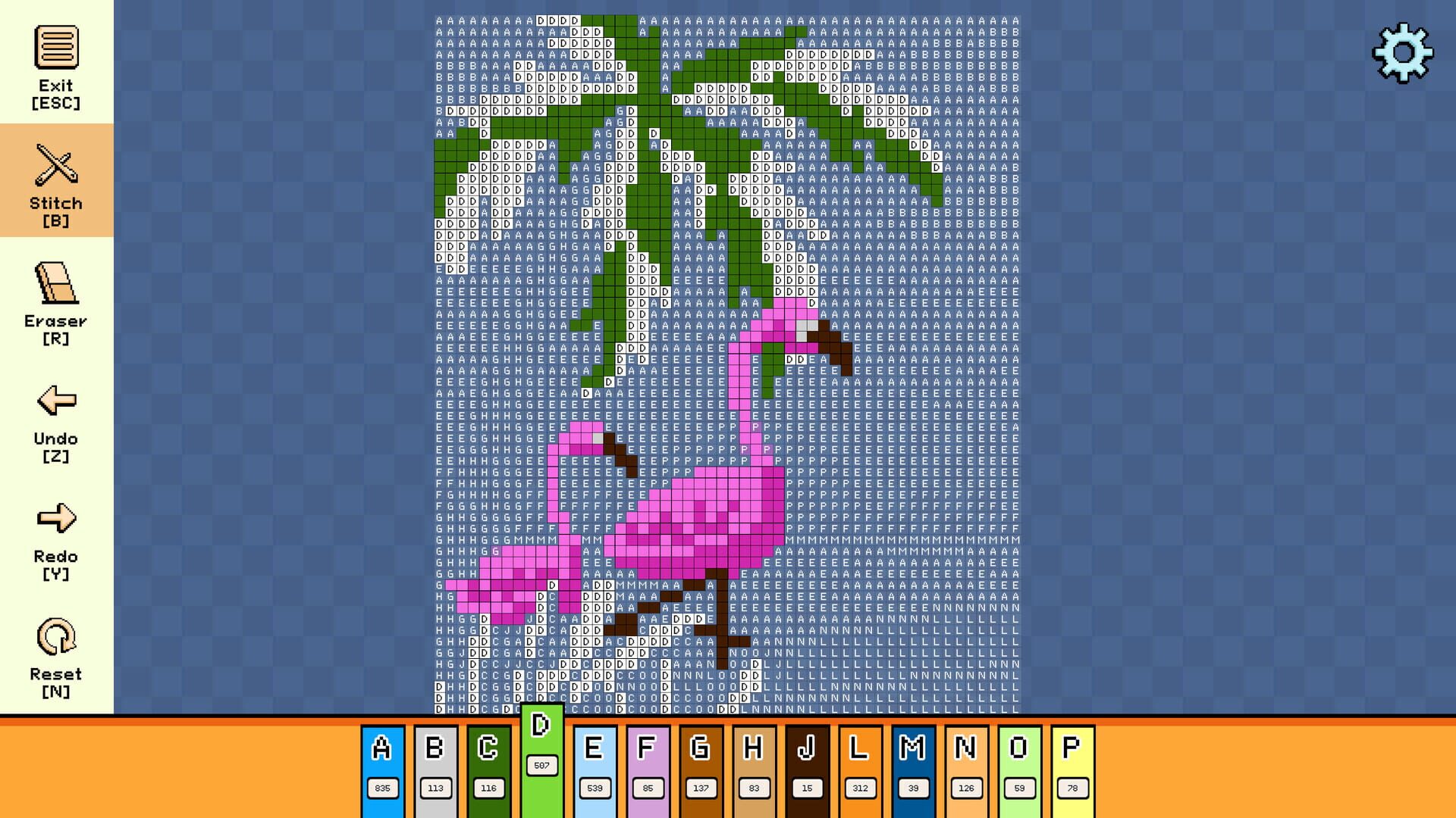 Screenshot for Pixel Cross Stitch: Color by Number - Summer Pack