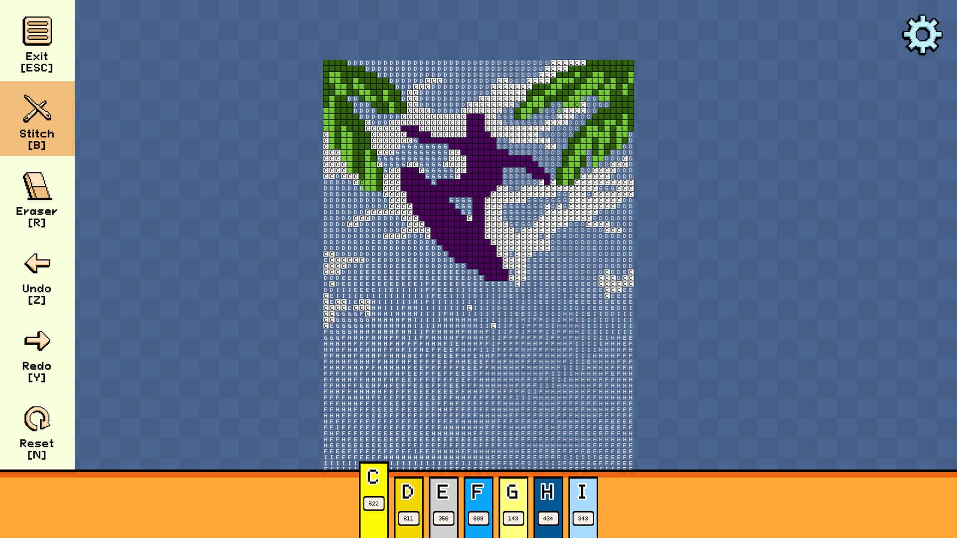 Screenshot for Pixel Cross Stitch: Color by Number - Summer Pack 2
