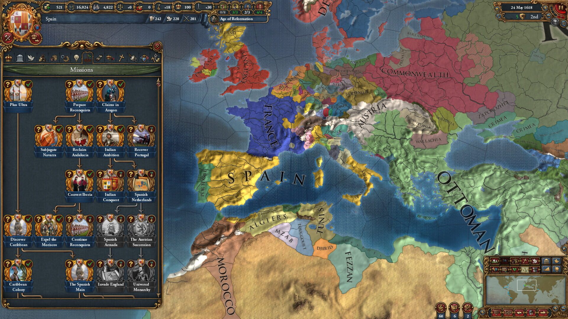 Screenshot for Europa Universalis IV: Golden Century - Immersion Pack