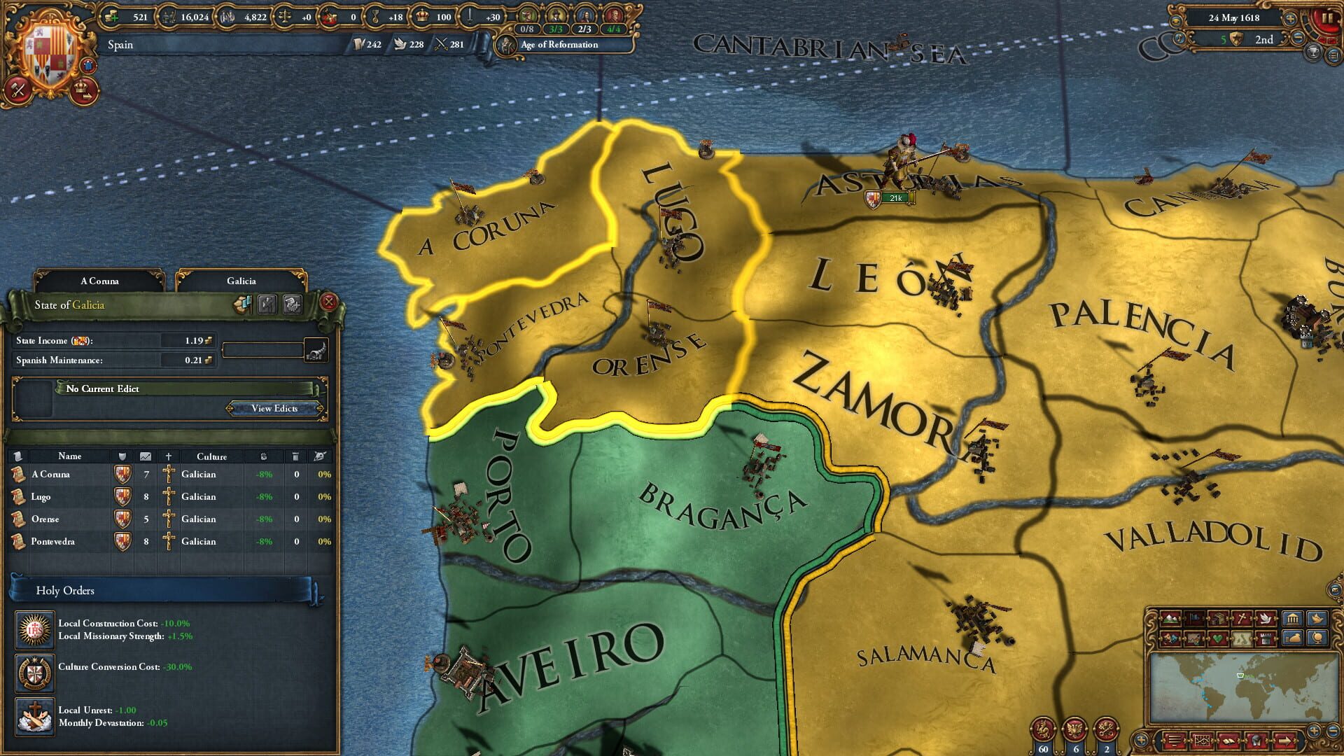 Screenshot for Europa Universalis IV: Golden Century - Immersion Pack