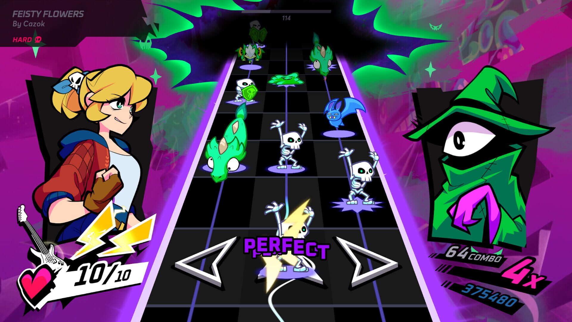 Screenshot for Rift of the NecroDancer: Everhood - "Feisty Flowers"