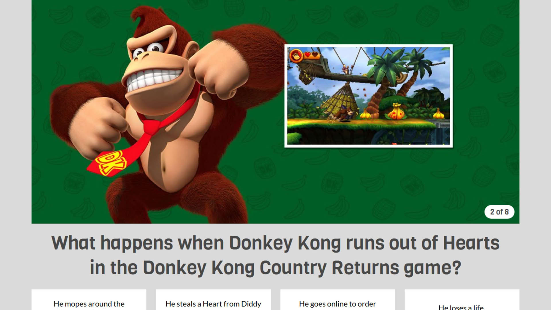 Screenshot for Nintendo Hearts Fun Trivia Quiz