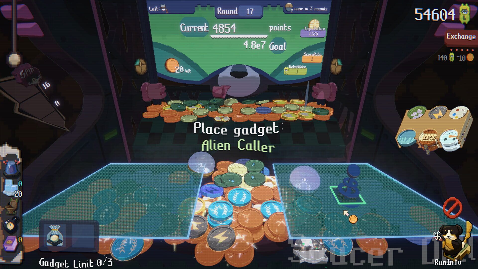 Screenshot for Raccoin: Coin Pusher Roguelike