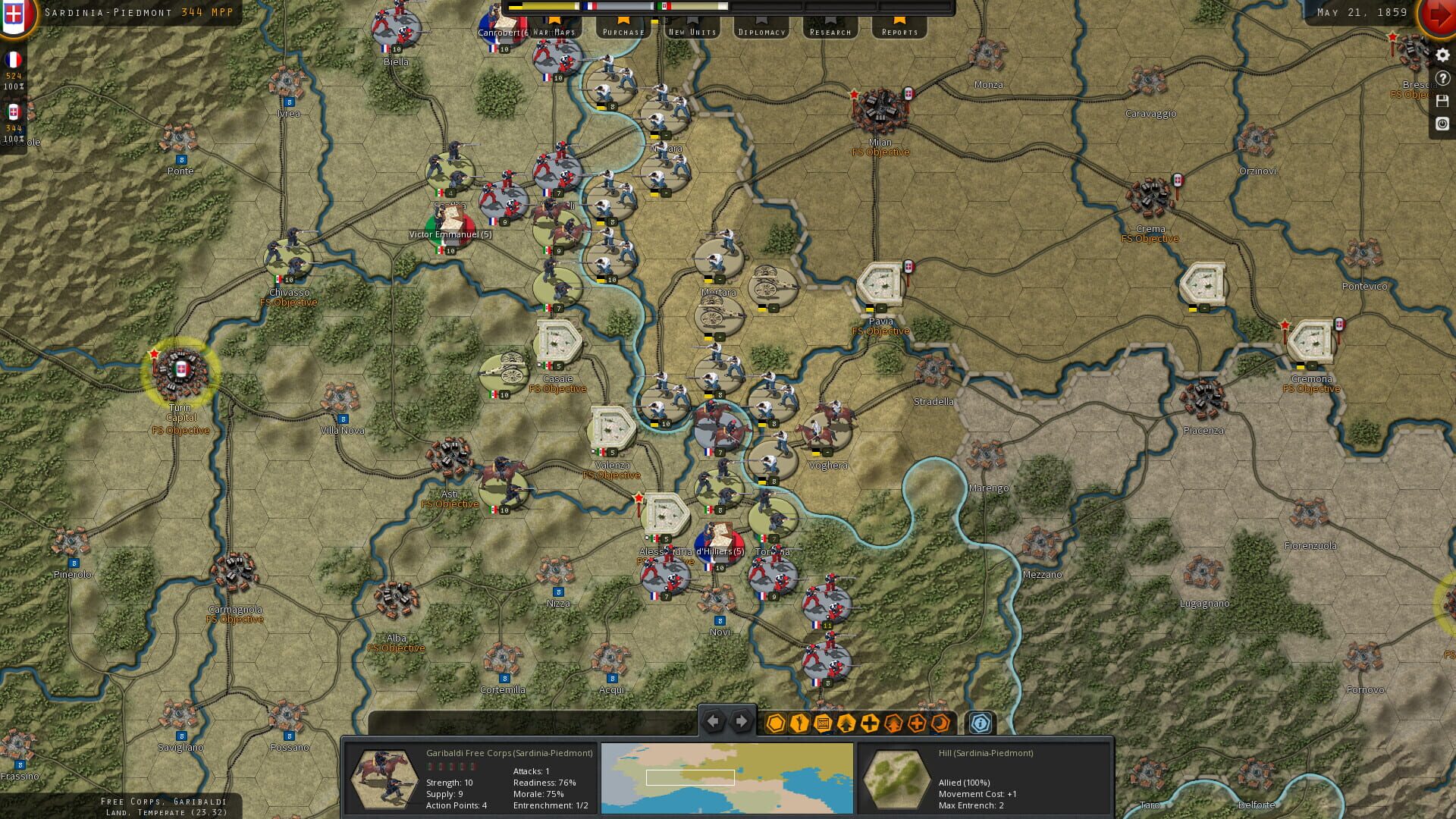 Screenshot for Strategic Command: American Civil War - Concert of Europe