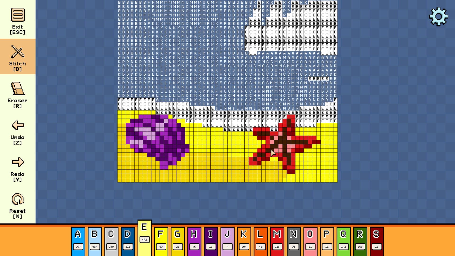 Screenshot for Pixel Cross Stitch: Color by Number - Summer Pack 3