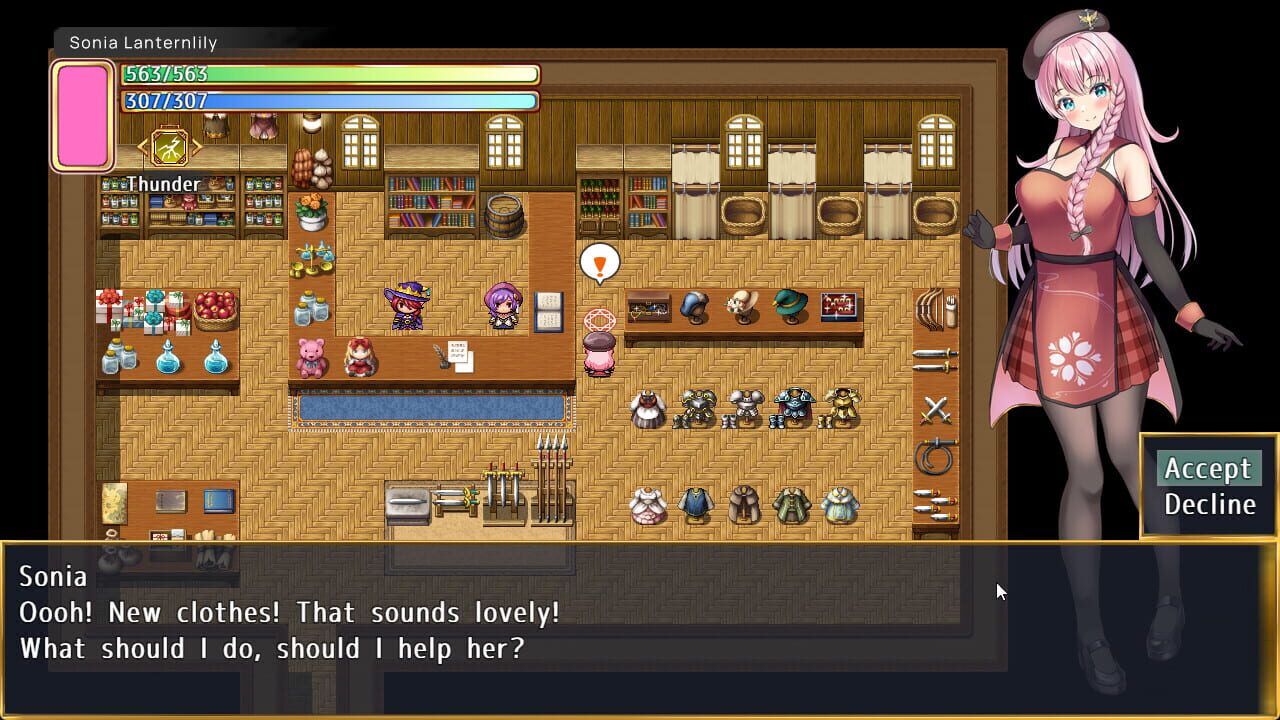 Screenshot for Senpai and the Mysterious Island