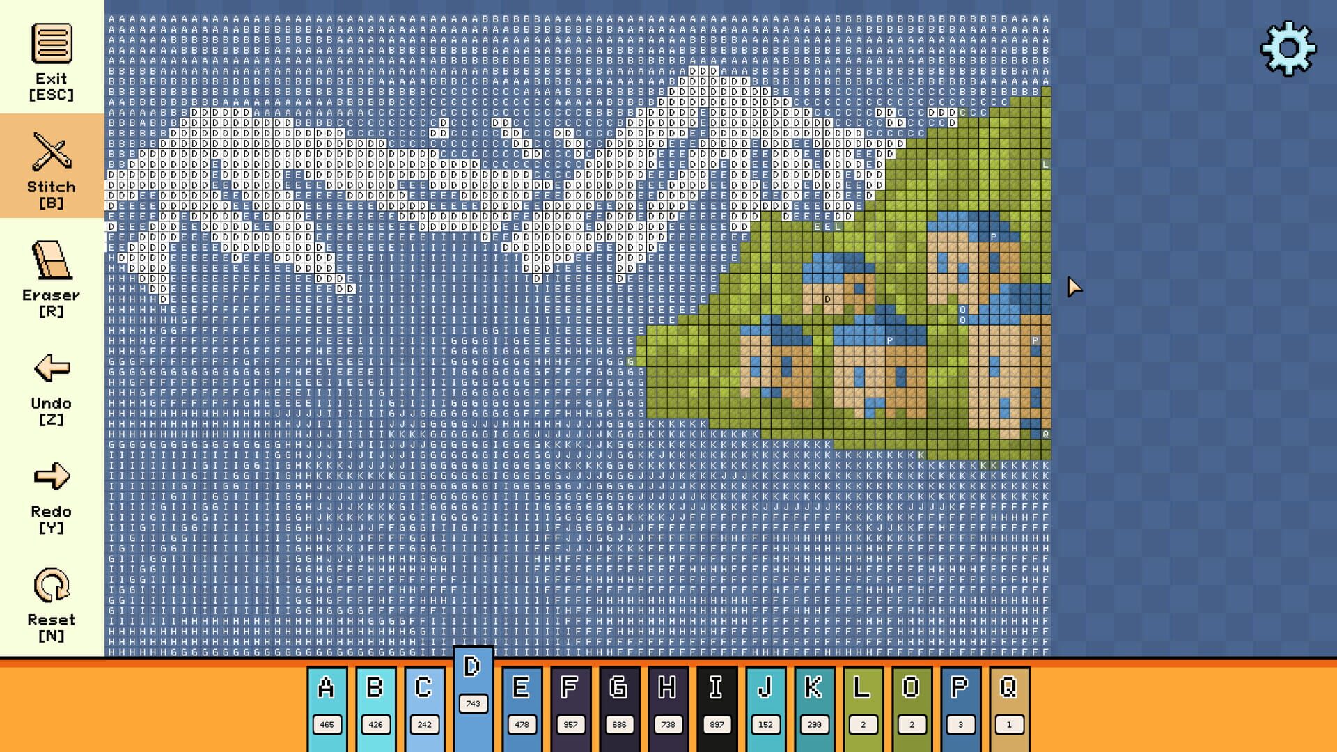 Screenshot for Pixel Cross Stitch: Color by Number - Vacations Pack