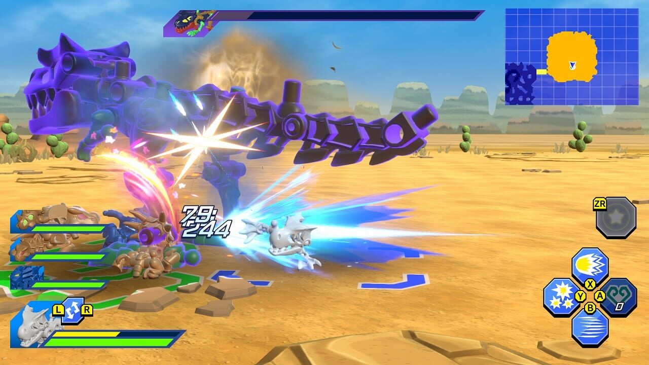 Screenshot for HoneHone Zaurus X: Chou Gattai! Build & Battle