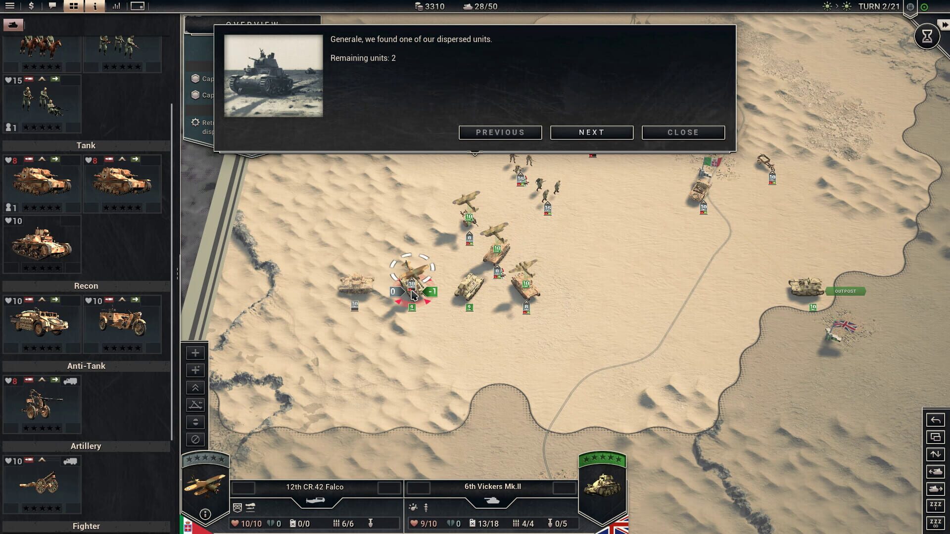 Screenshot for Panzer Corps 2: Frontlines - Cyrenaica