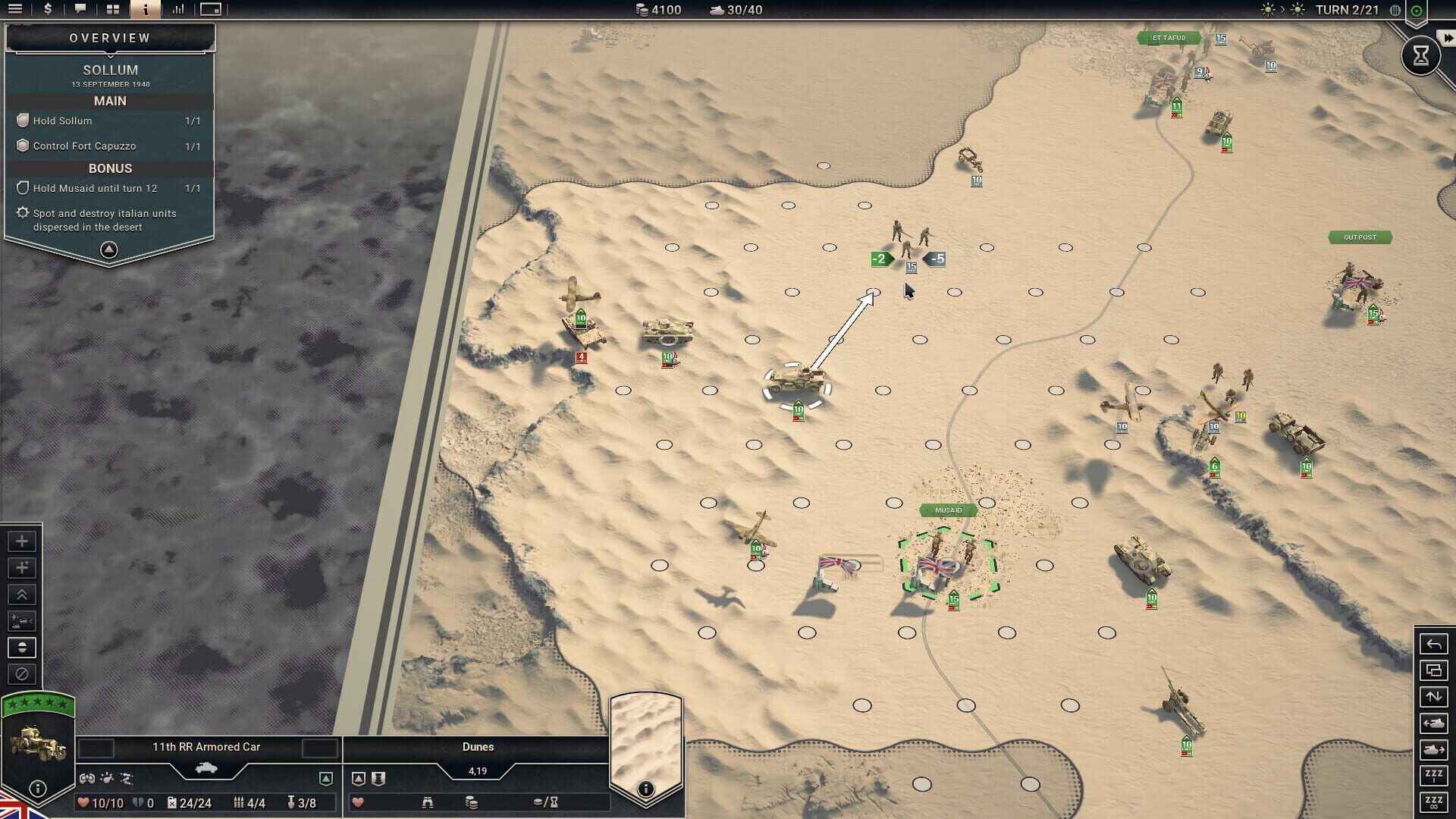 Screenshot for Panzer Corps 2: Frontlines - Cyrenaica
