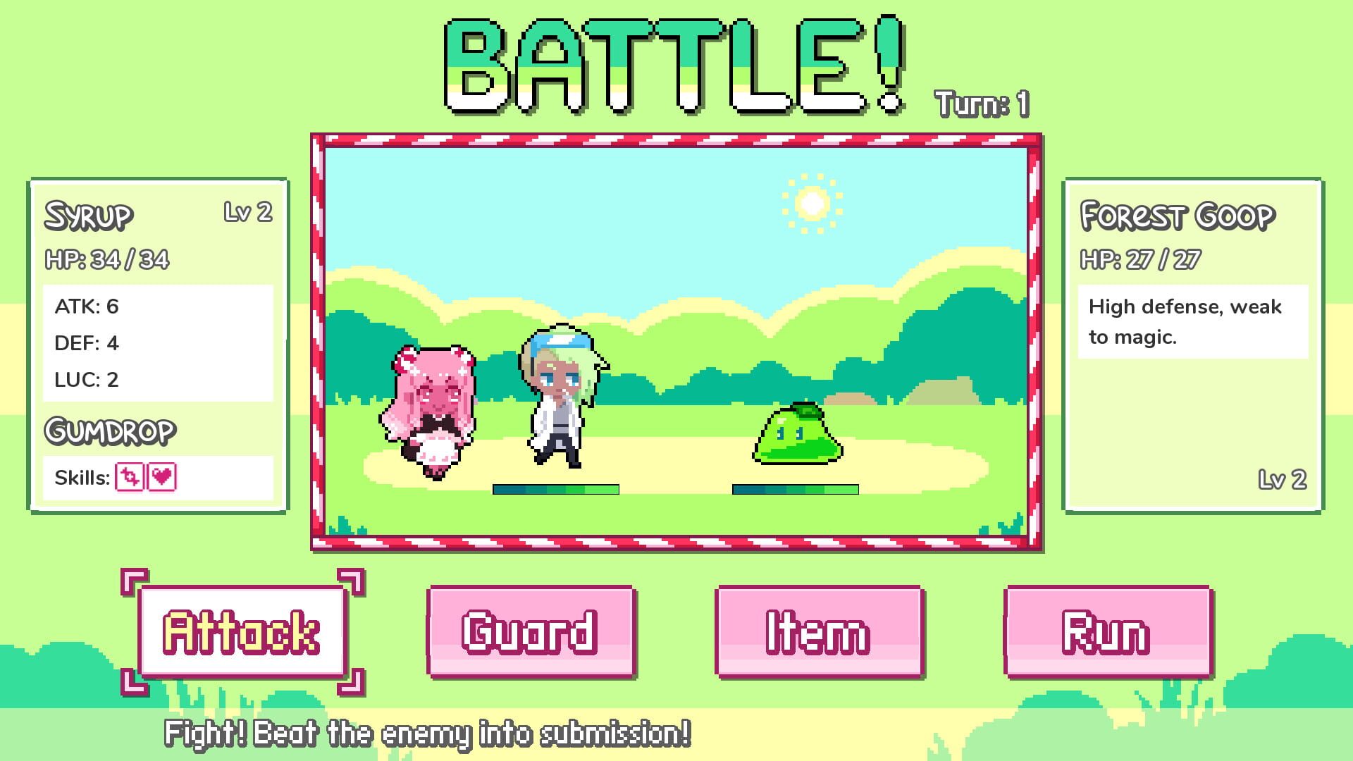 Screenshot for Syrup 2: Candy Alchemy RPG