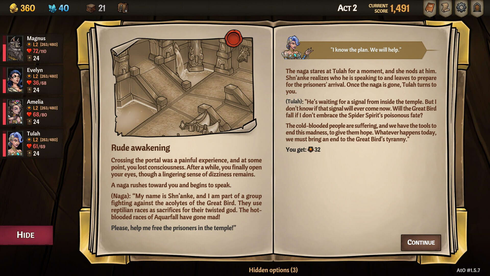 Screenshot for Across the Obelisk: Tulah, the Spider Queen