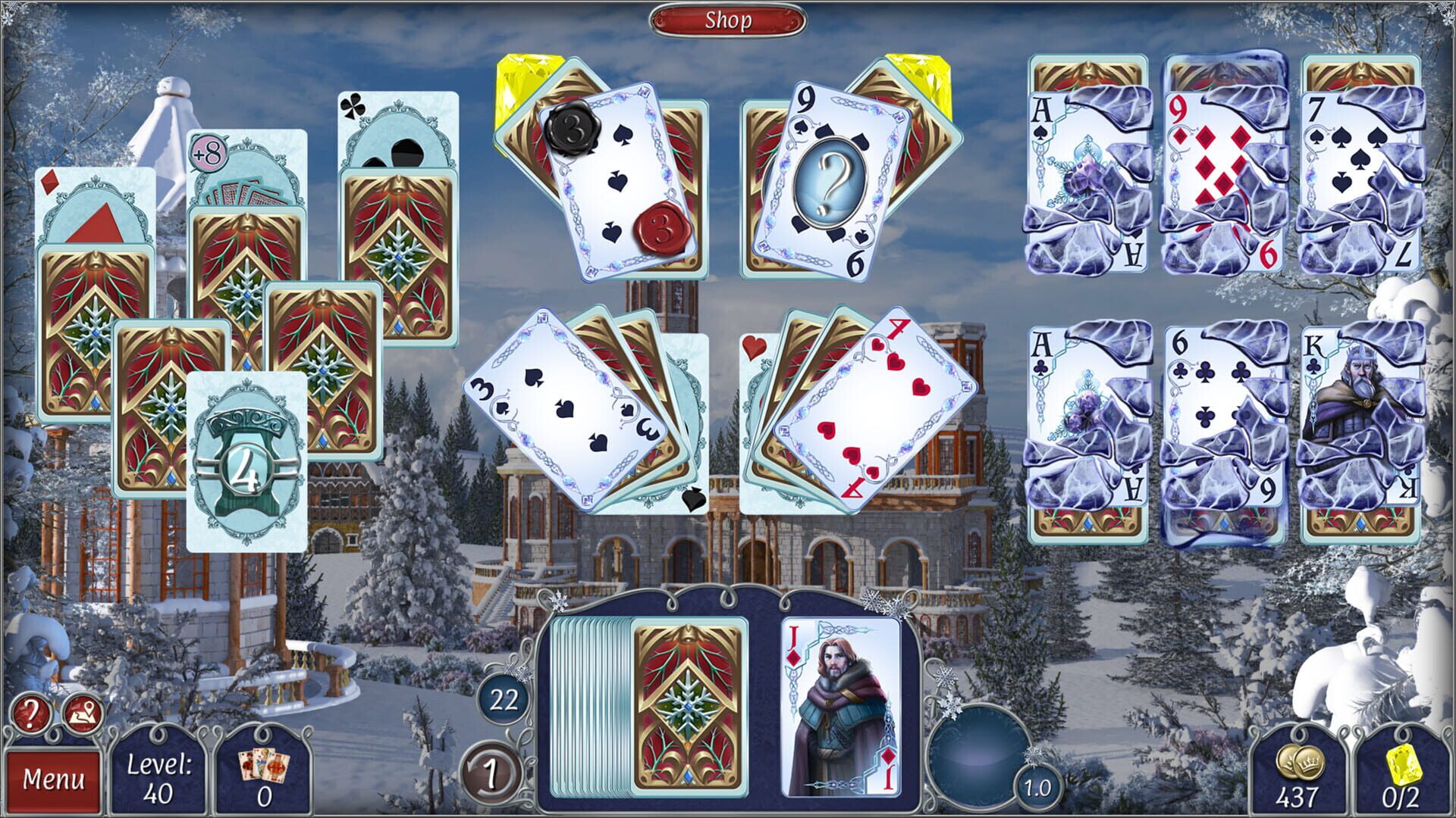 Screenshot for Jewel Match Solitaire Winterscapes 3: Collector's Edition