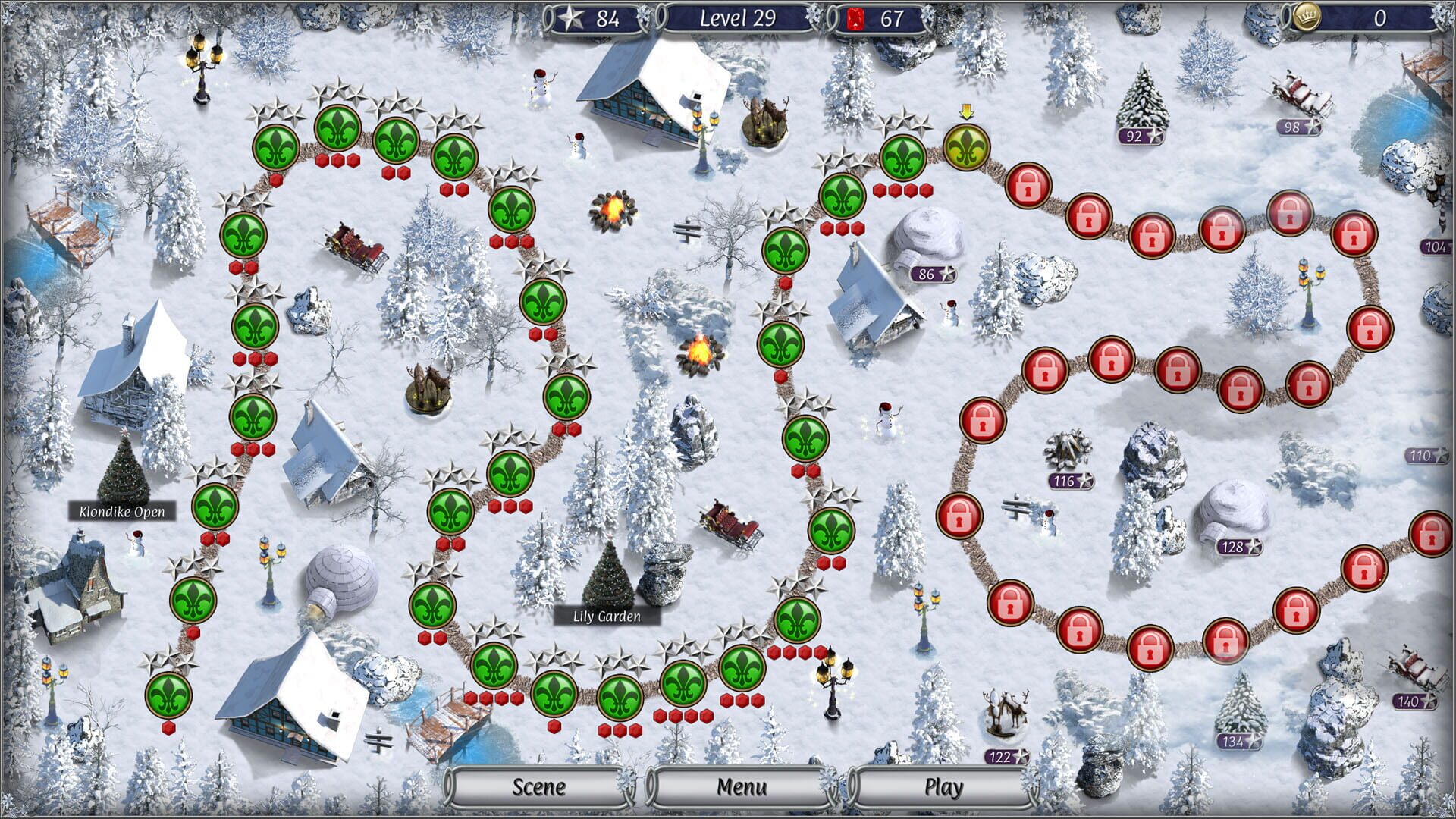 Screenshot for Jewel Match Solitaire Winterscapes 3: Collector's Edition