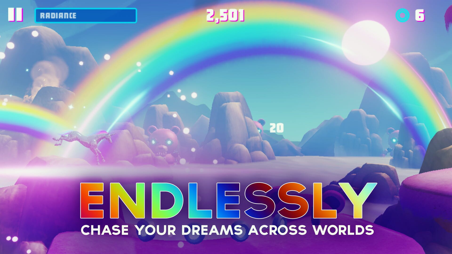 Screenshot for Robot Unicorn Attack Forever