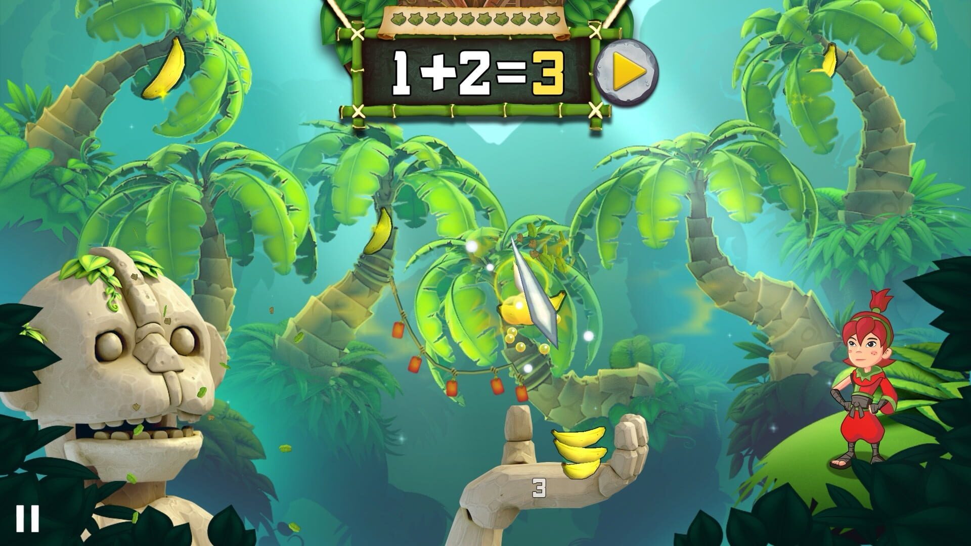 Screenshot for Fruit Ninja Academy: Math Master
