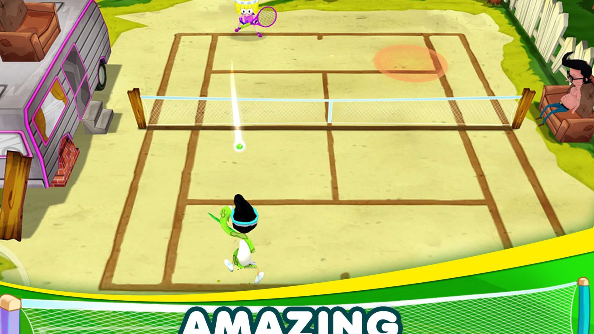 Screenshot for Nickelodeon All-Stars Tennis