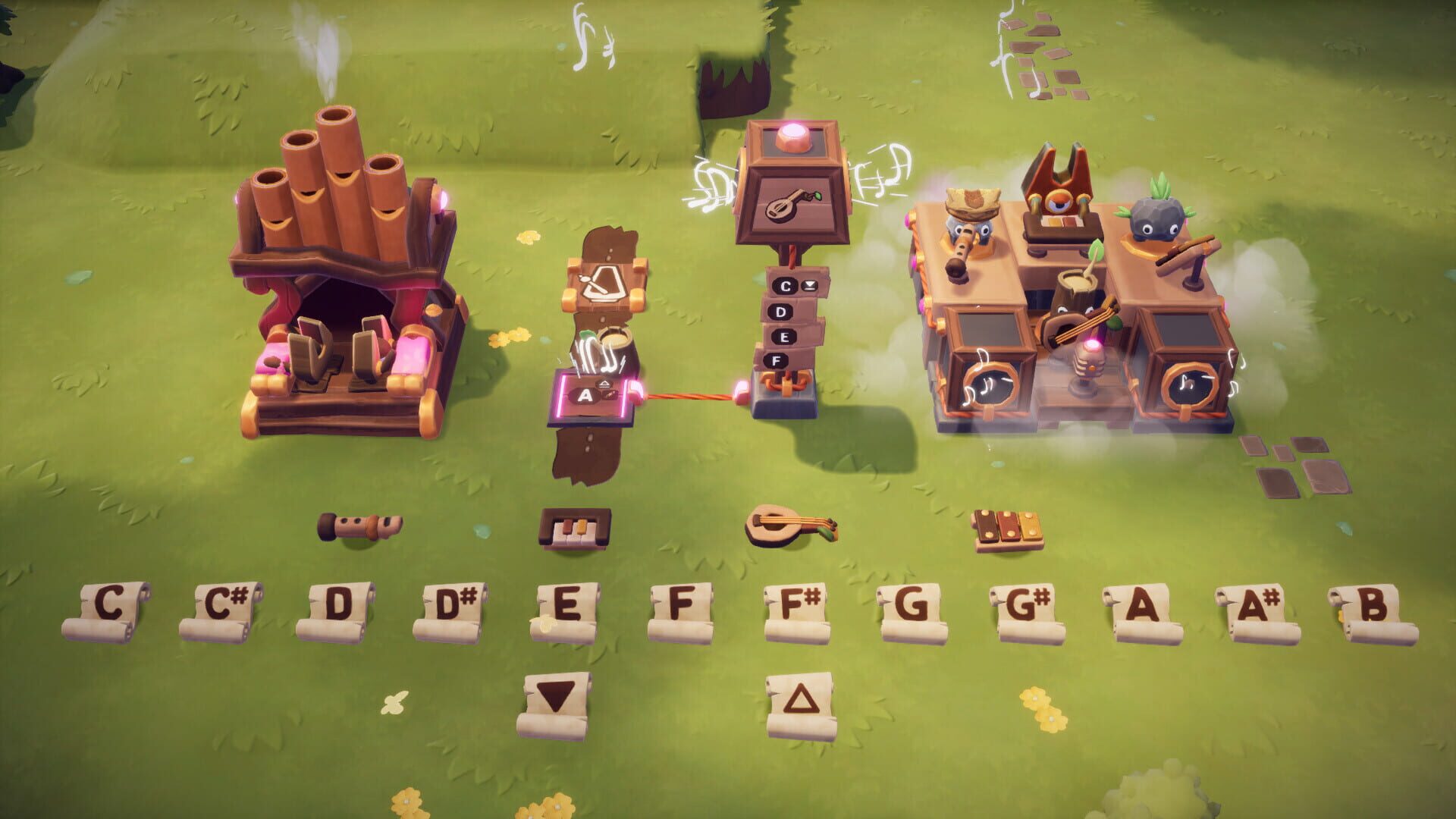 Screenshot for Oddsparks: An Automation Adventure - Making Music