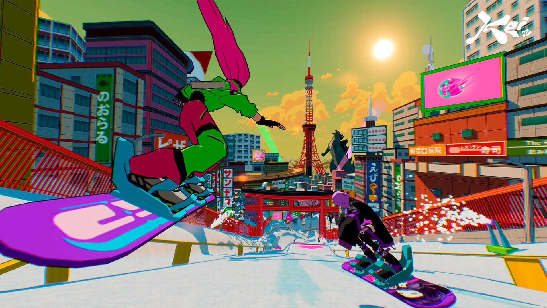 Screenshot for HyperYuki: Snowboard Syndicate