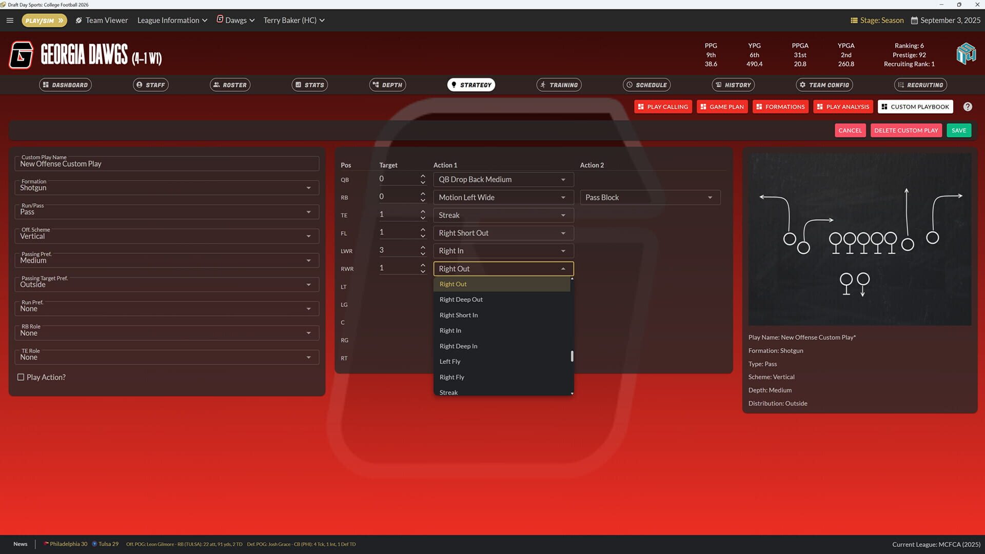 Screenshot for Draft Day Sports: College Football 2026