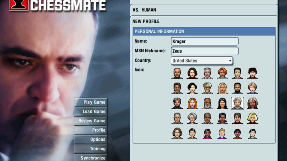 Screenshot for Kasparov Chessmate