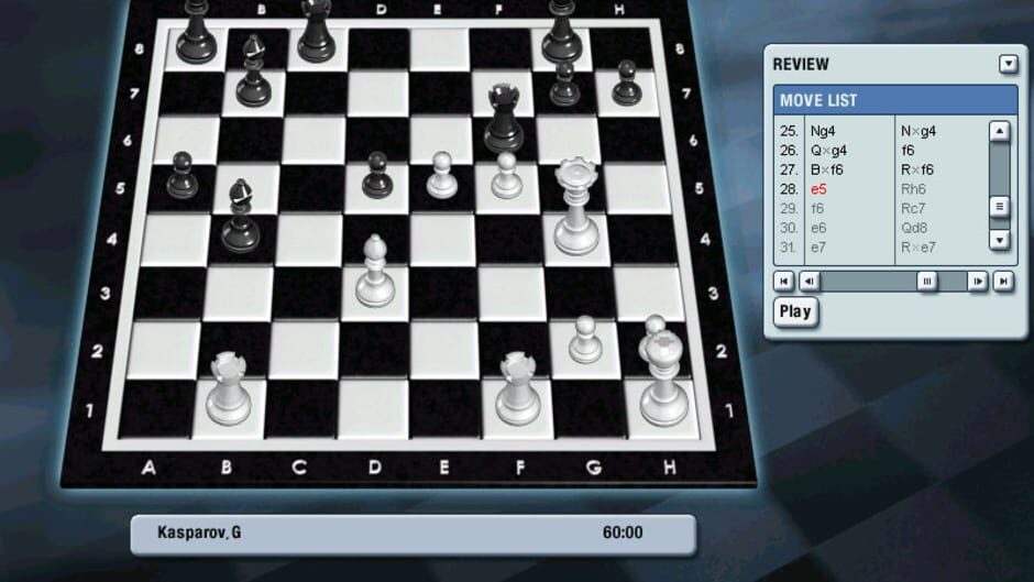 Screenshot for Kasparov Chessmate