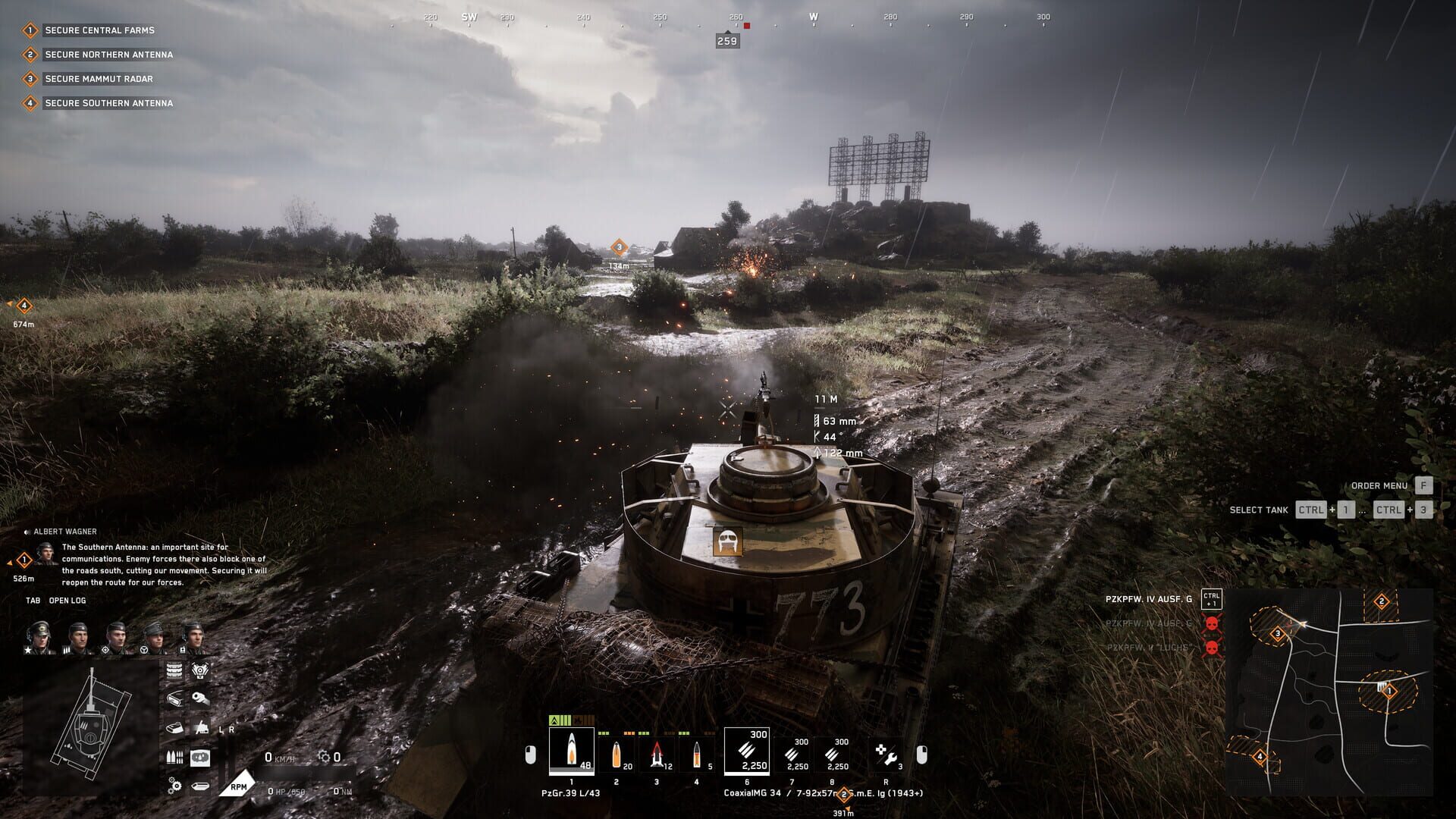 Screenshot for Call to Arms: Panzer Elite