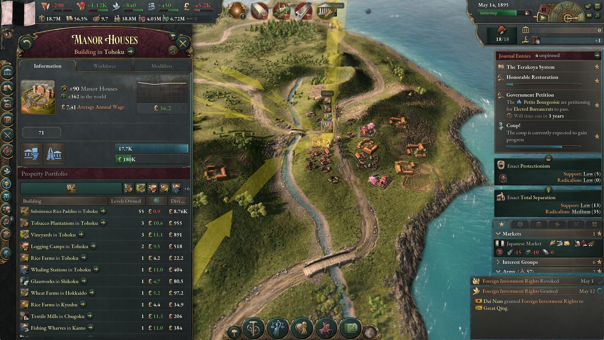 Screenshot for Victoria 3: Sphere of Influence