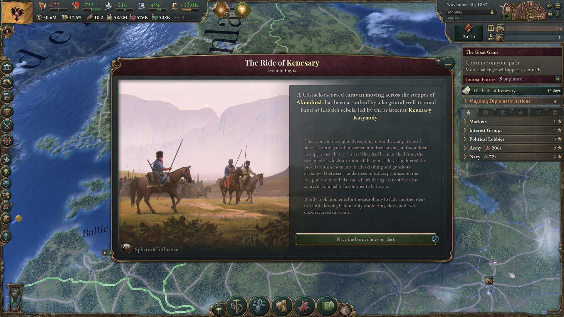 Screenshot for Victoria 3: Sphere of Influence