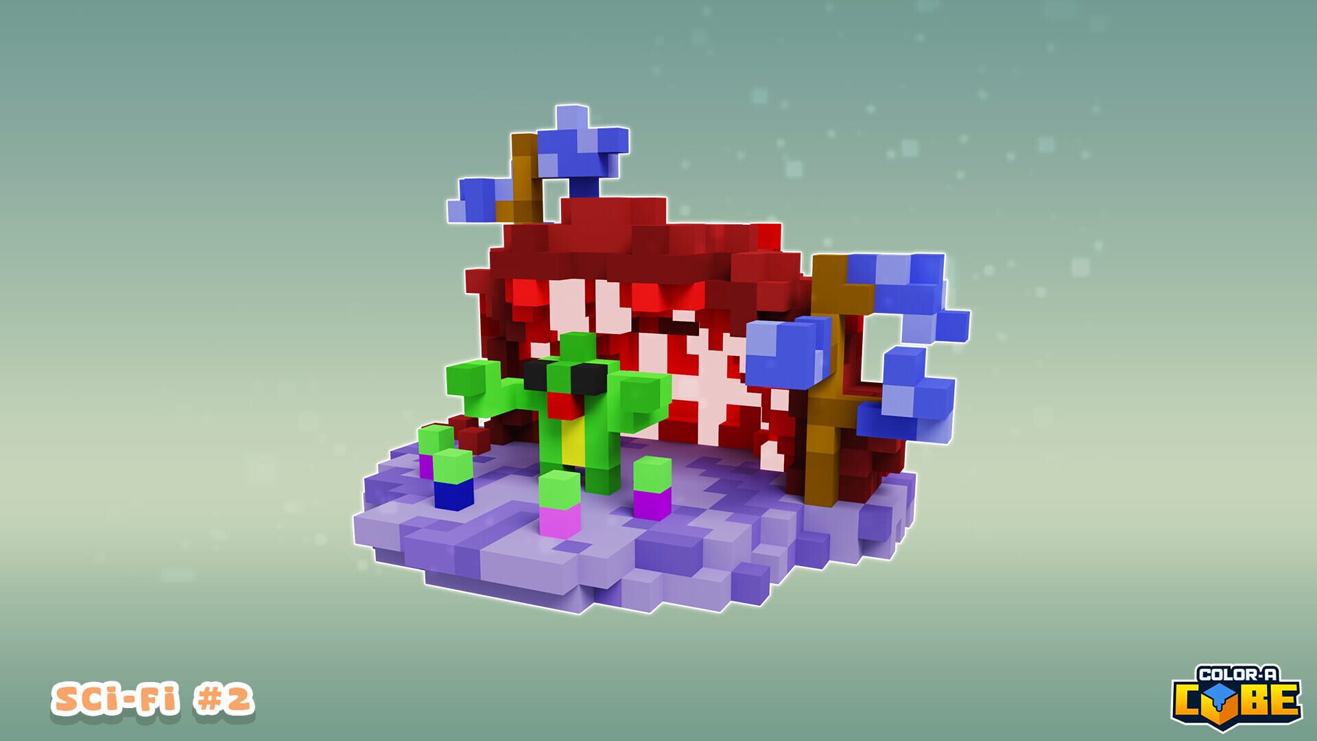 Screenshot for Color-A-Cube: Scifi Pack #2