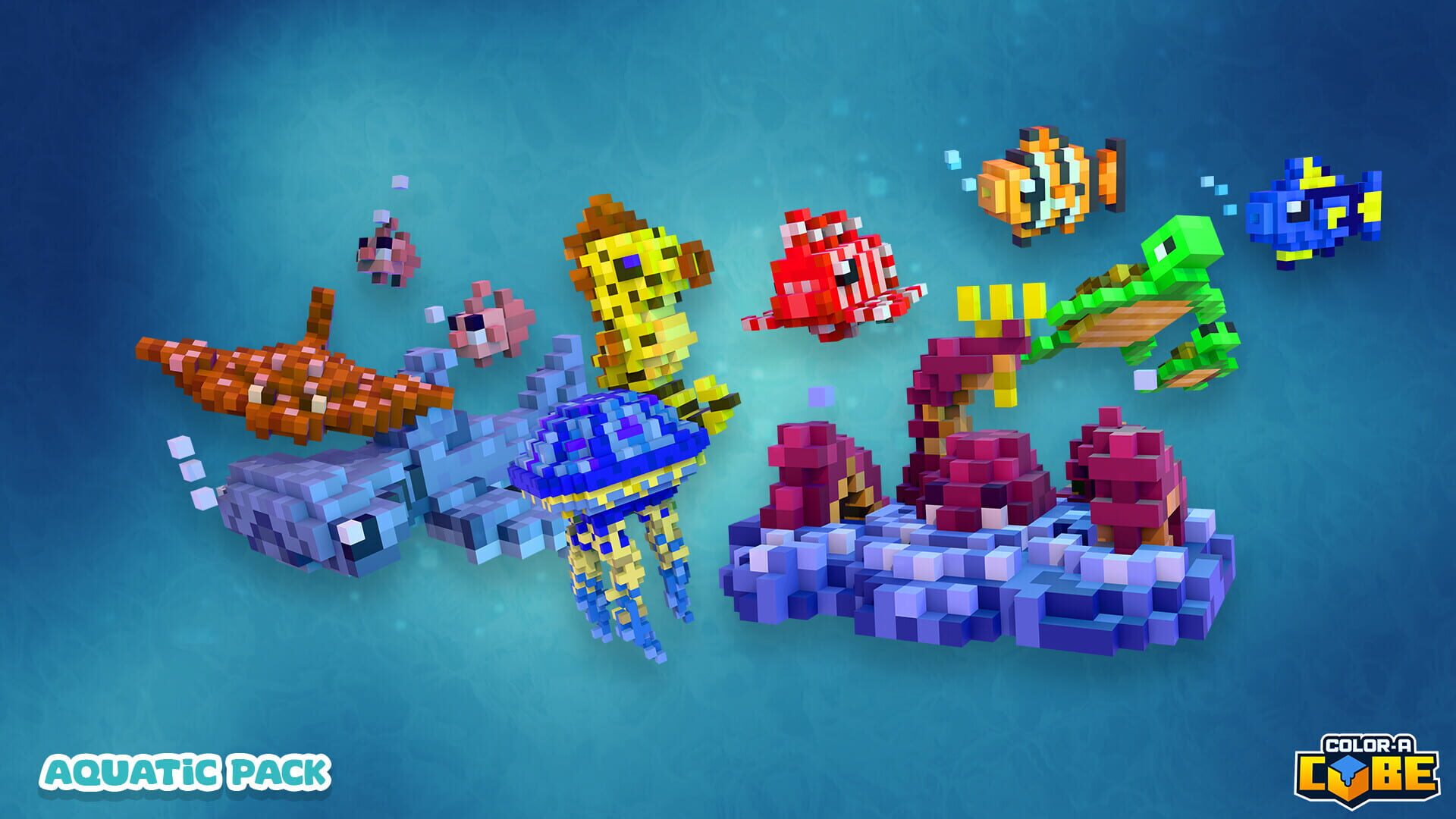 Screenshot for Color-A-Cube: Aquatic Pack #1